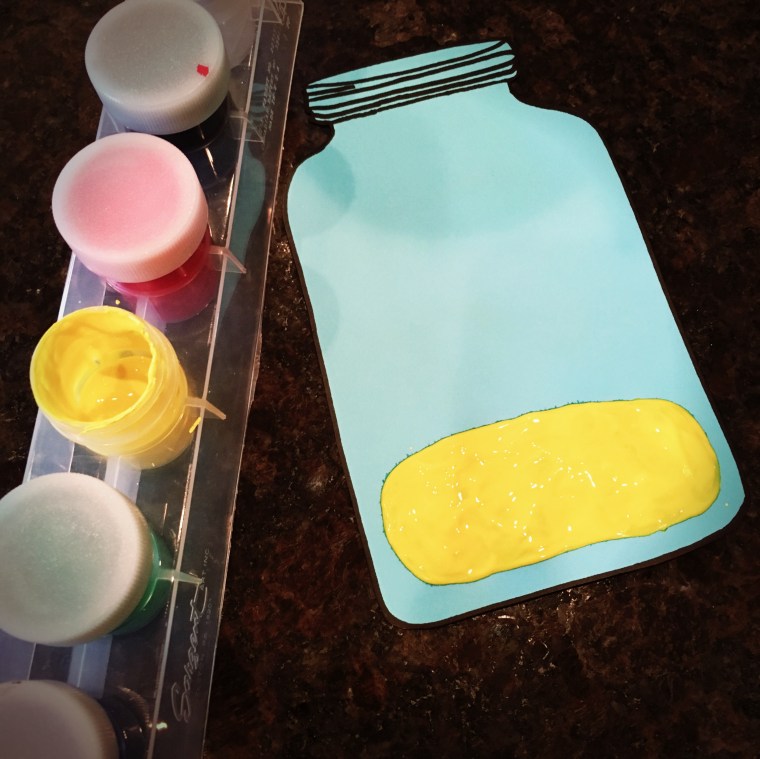 Painted lightingbug jar painted lightingbug jar